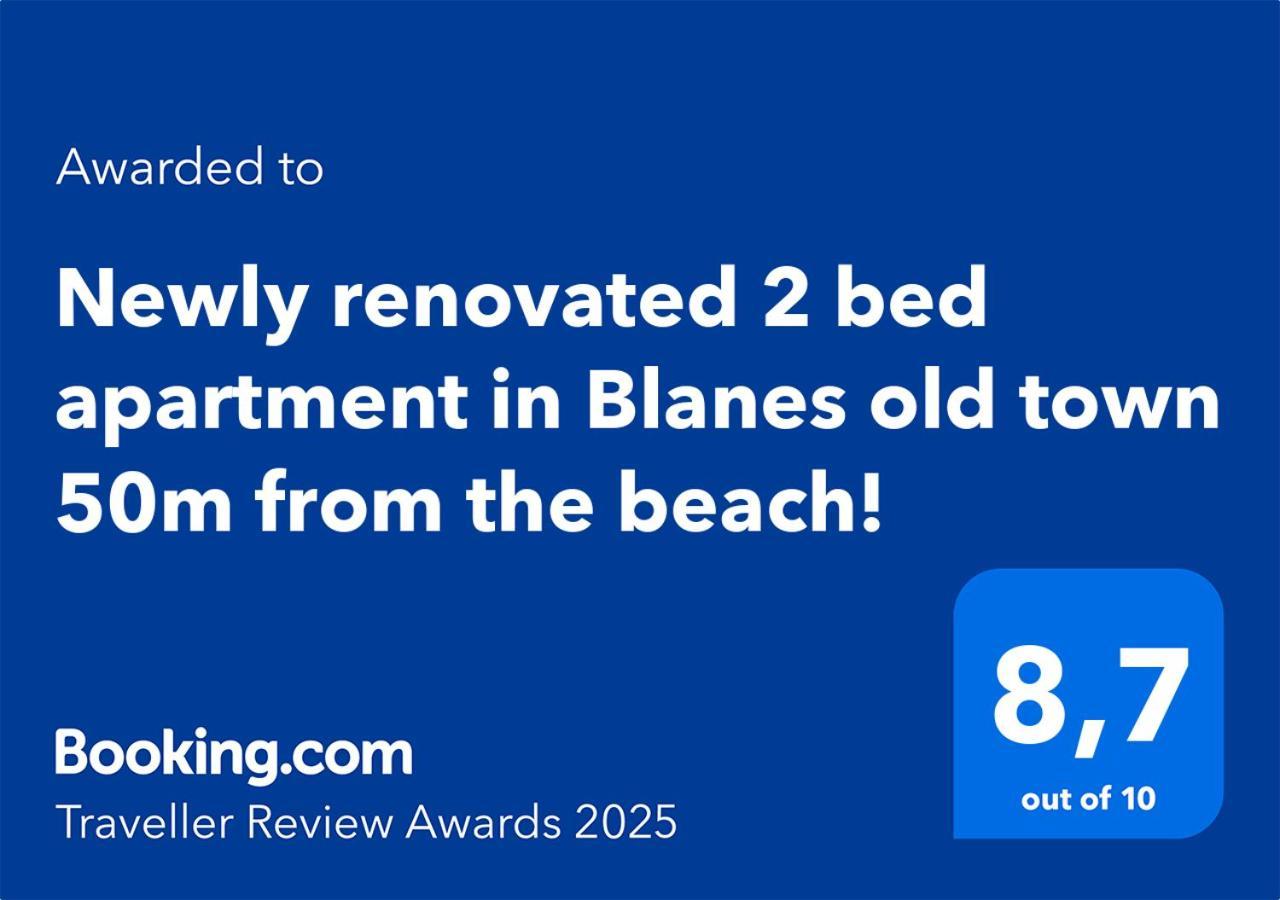 2 Bedroom Large Modern Apartment In Blanes Old Town 50M From The Beach! מראה חיצוני תמונה